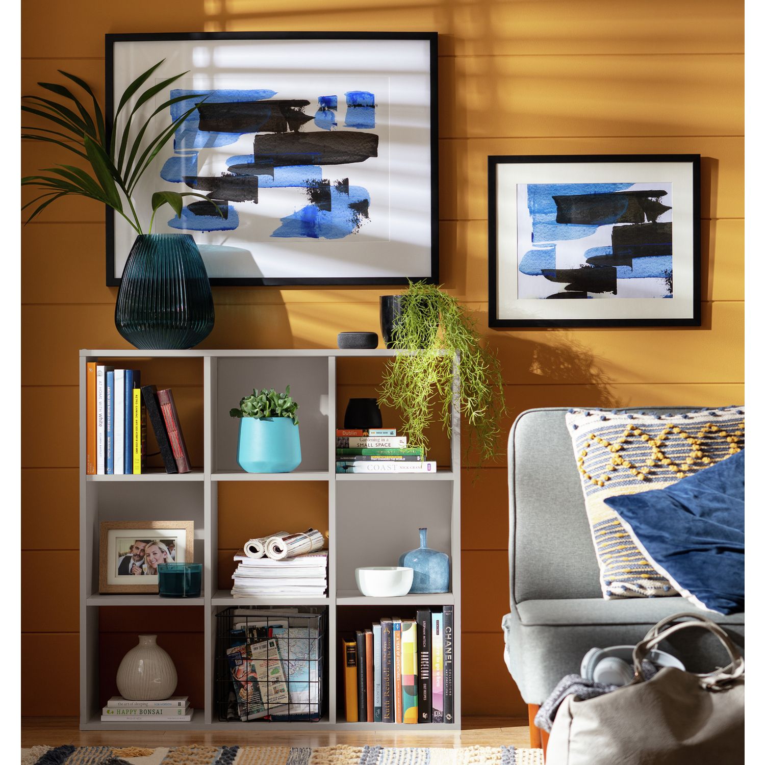 Argos Home Squares 9 Cube Storage Unit - Grey