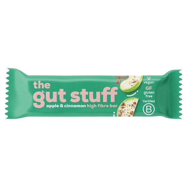 The Gut Stuff Apple & Cinnamon Fruit & Nut High Fibre Bar   35g GOODS M&S   