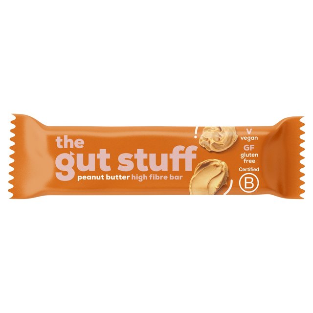 The Gut Stuff Peanut Butter Fruit & Nut High Fibre Bar   35g GOODS M&S   