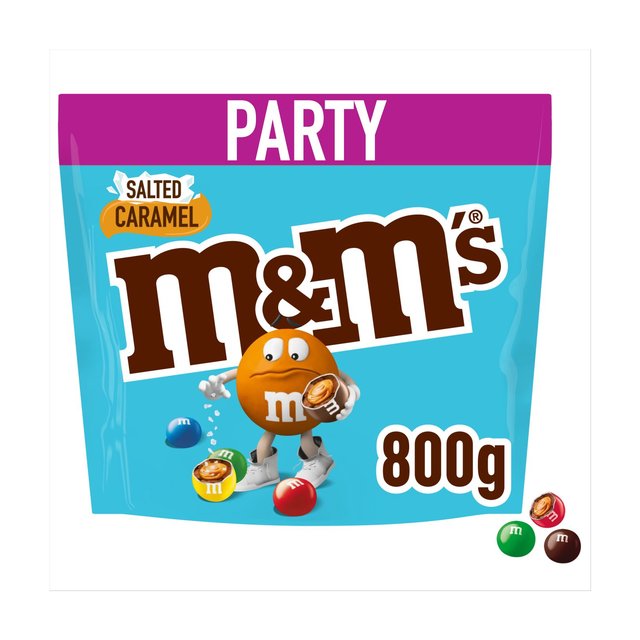 M&M's Salted Caramel & Milk Chocolate Party Mix Bulk Snack Bag 800g   800g