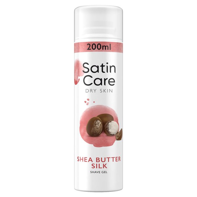 Satin Care Shave Gel Shea Butter Dry Skin   200ml