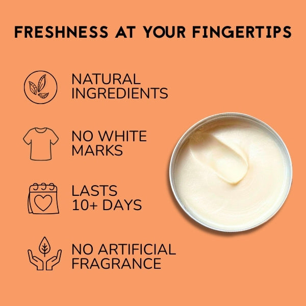 The Natural Deo Co. deodorant balm orange bergamot 10g - British product