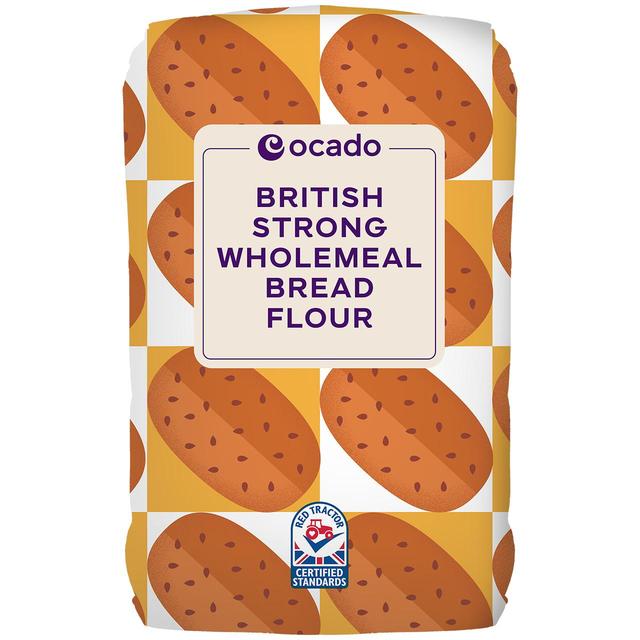 Ocado British Strong Wholemeal Bread Flour   1.5kg