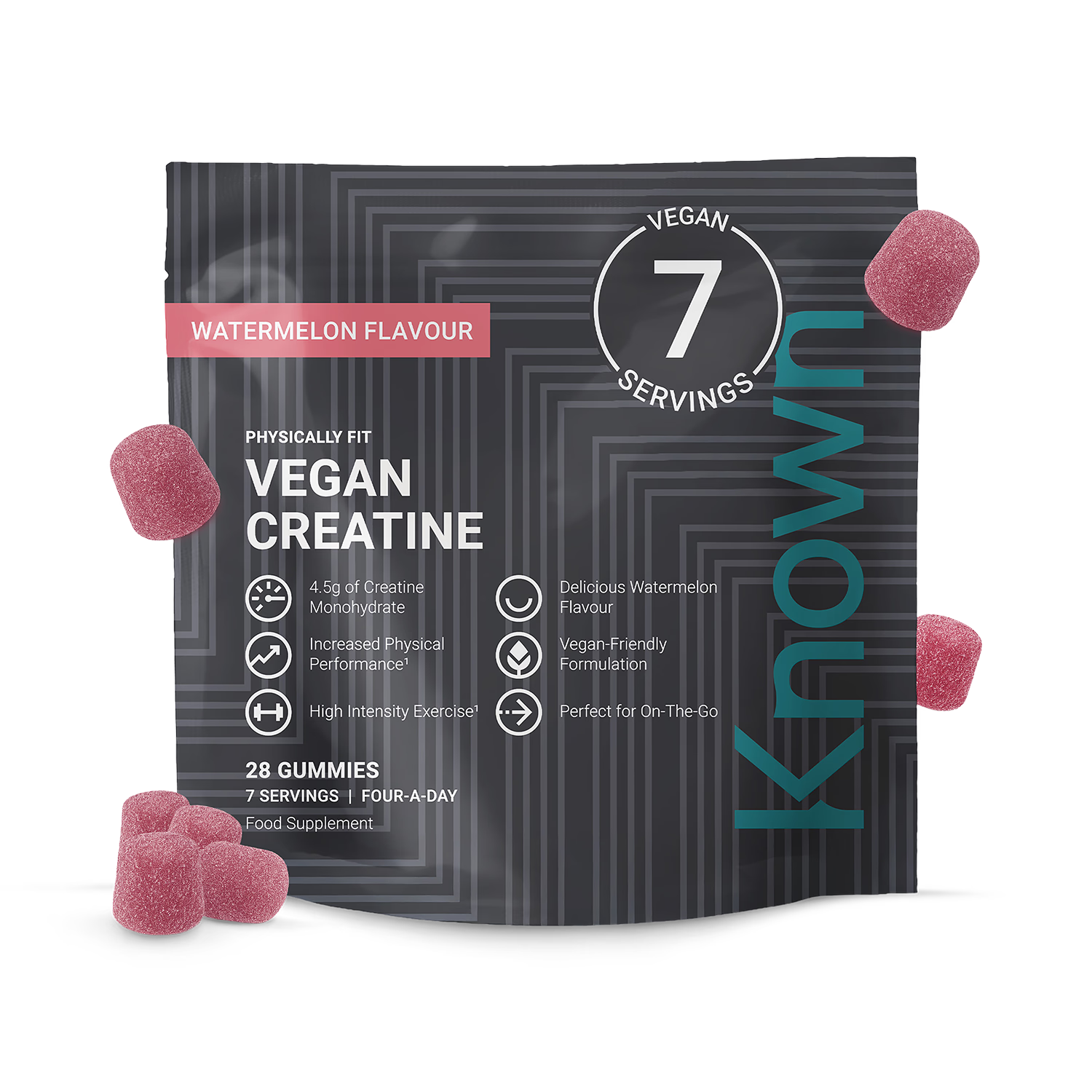 Known Creatine Gummies Watermelon Flavour 28 gummies - British product