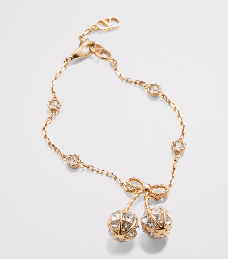 Valentino Garavani Crystal Cherryfic bracelet, UK version