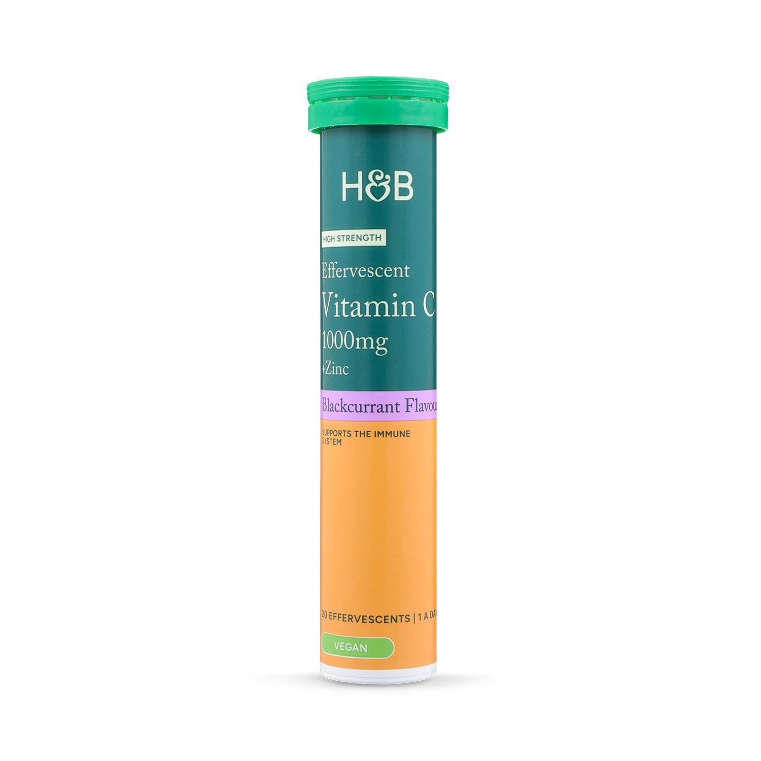 Holland & Barrett Vitamin C and Zinc tablets 20 count, UK version