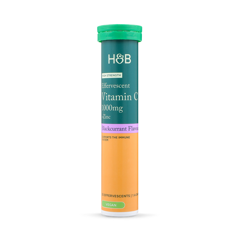 Holland & Barrett Vitamin C and Zinc tablets 20 count, UK version