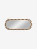 Light Natural Wood Bobbin Full Length Wall Mirror
