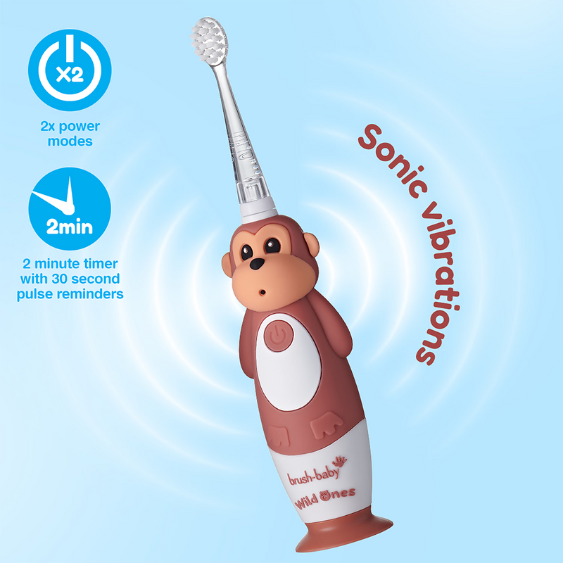 WildOnes Monkey rechargeable toothbrush (British brand)