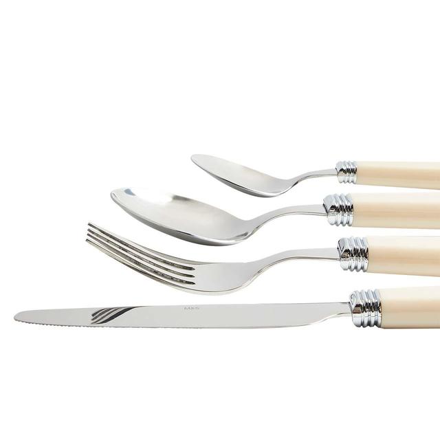 M&S Vintage Cutlery Set Cream   16 per pack GOODS M&S   