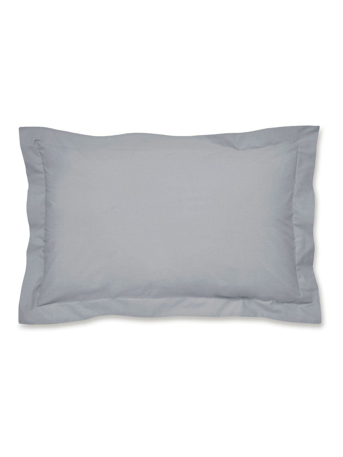 Catherine Lansfield Set of 2 Grey Easy Care Percale Pillowcases