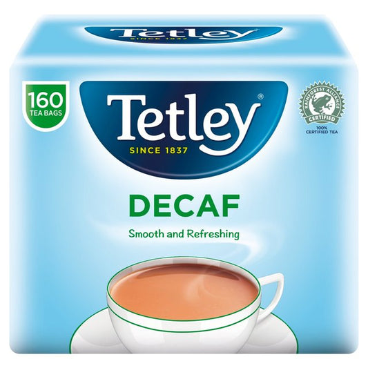 Tetley Decaffeinated Tea Bags   160 per pack
