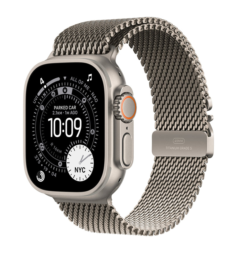 Apple Watch Ultra 3 Natural with Titanium Milanese Loop smartwatch 49mm Small - British product