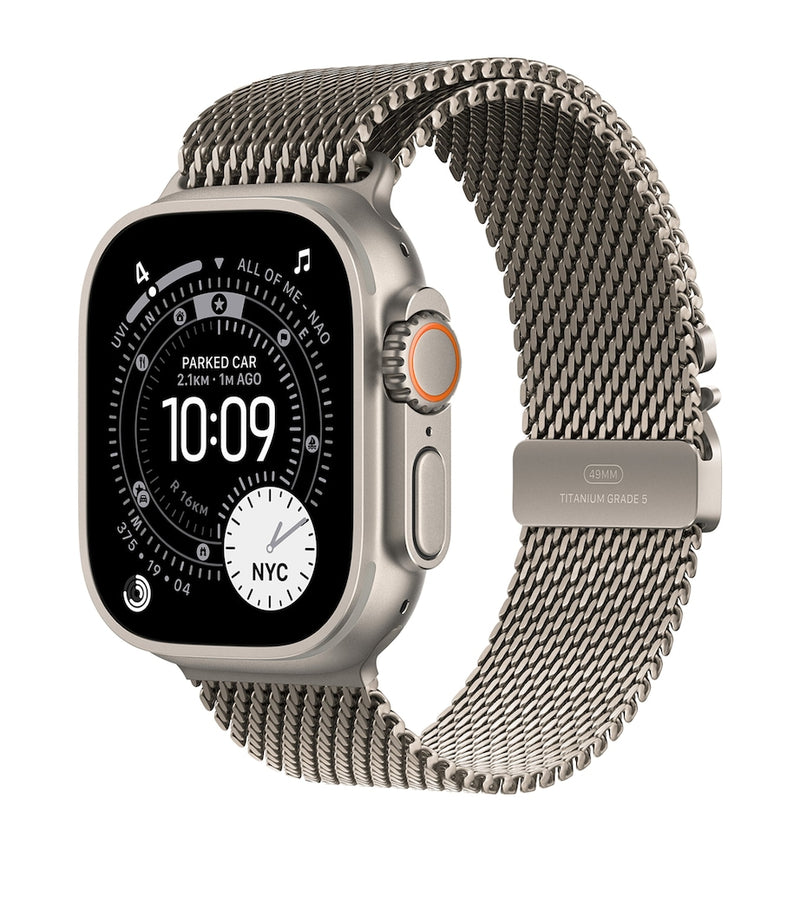 Apple Watch Ultra 3 Natural with Titanium Milanese Loop smartwatch 49mm Small - British product