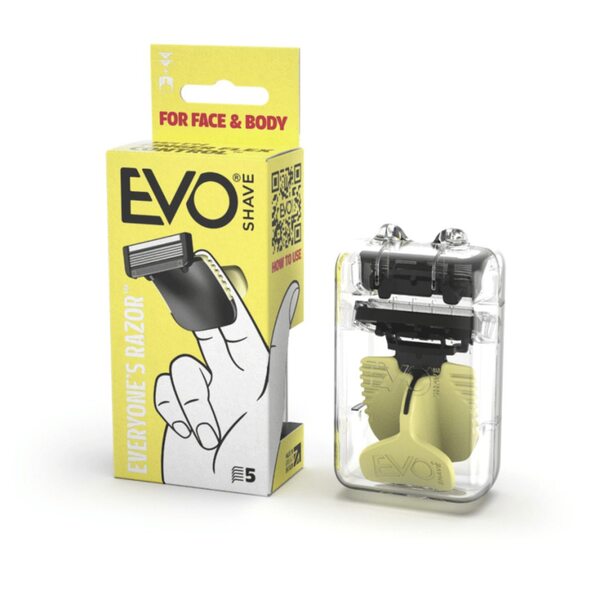 EvoShave Series 3 System Razor Starter Pack in Pastel Yellow GOODS Superdrug   