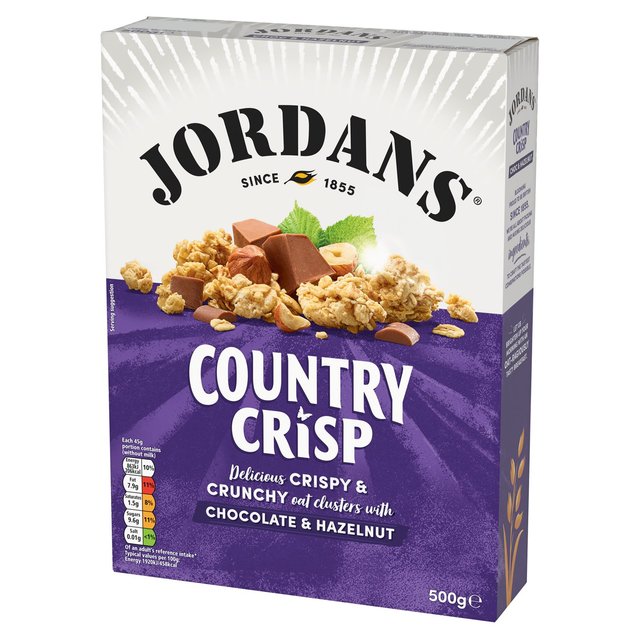 Jordans Country Crisp Chocolate & Hazelnut Breakfast Cereal   500g GOODS M&S   