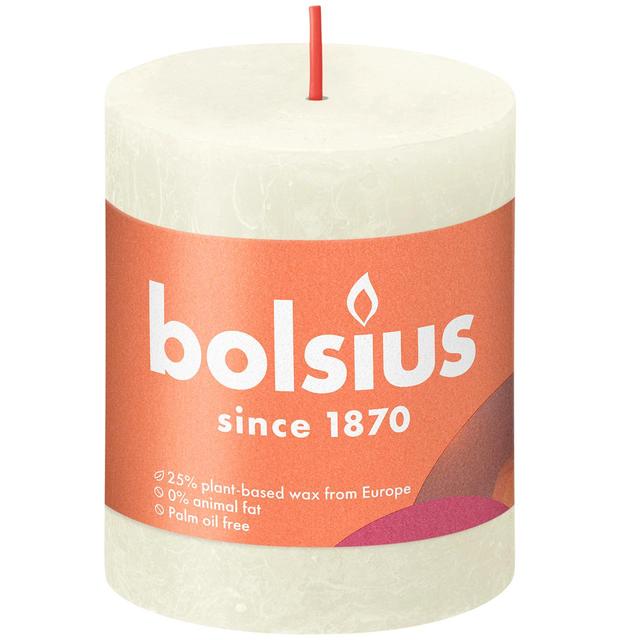 Bolsius Soft Pearl Rustic Candle  80 x 68