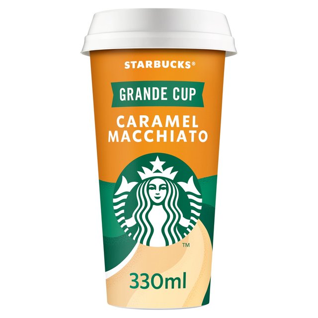 Starbucks Caramel Macchiato Grande Chilled Coffee   330ml GOODS M&S   