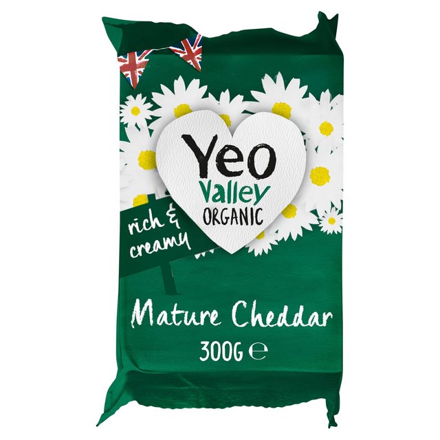 Yeo Valley Organic Mature Cheddar Cheese   300g