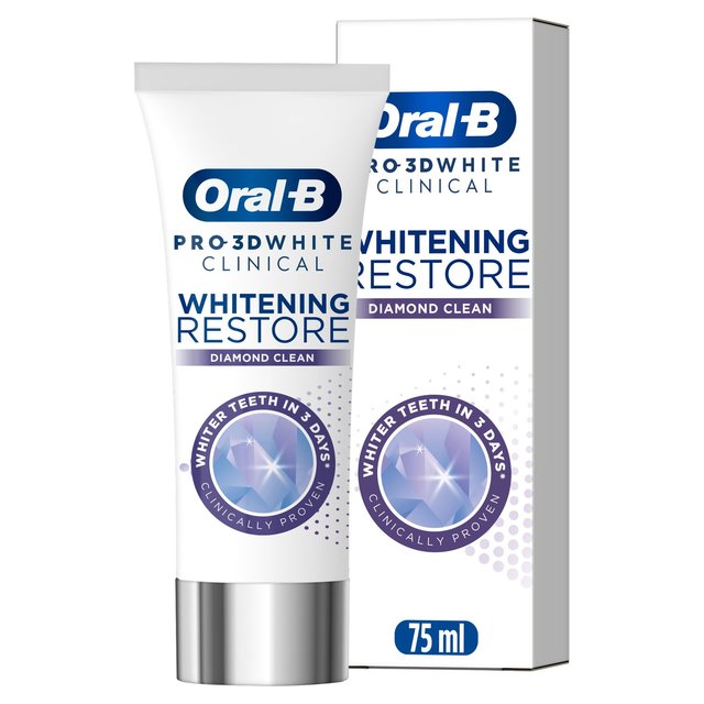 Oral B 3DW Clinical Whitening Restore Diamond Clean   70ml GOODS M&S   