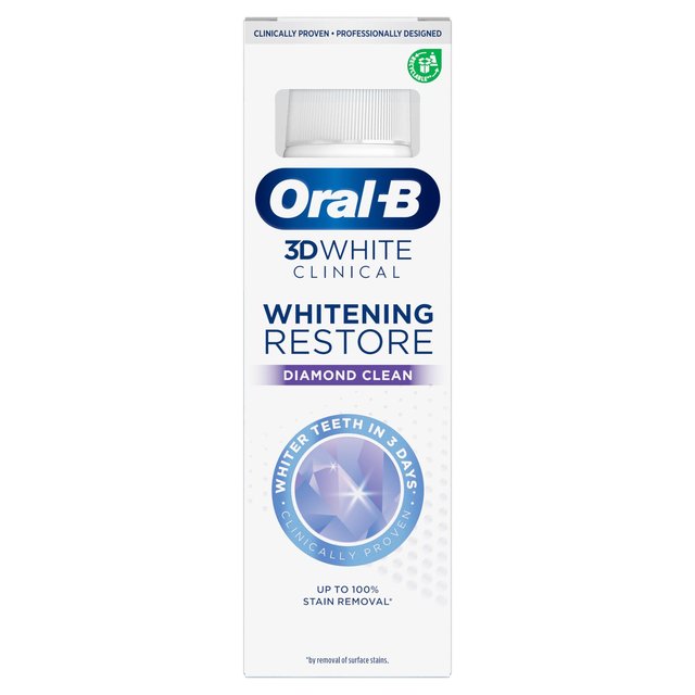 Oral B 3DW Clinical Whitening Restore Diamond Clean   70ml GOODS M&S   