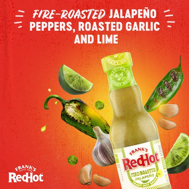 Frank's RedHot Fire-Roasted Jalapeno Craft Hot Sauce   135ml GOODS M&S   