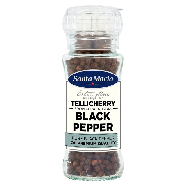 Santa Maria Tellicherry Black Pepper Grinder   70g