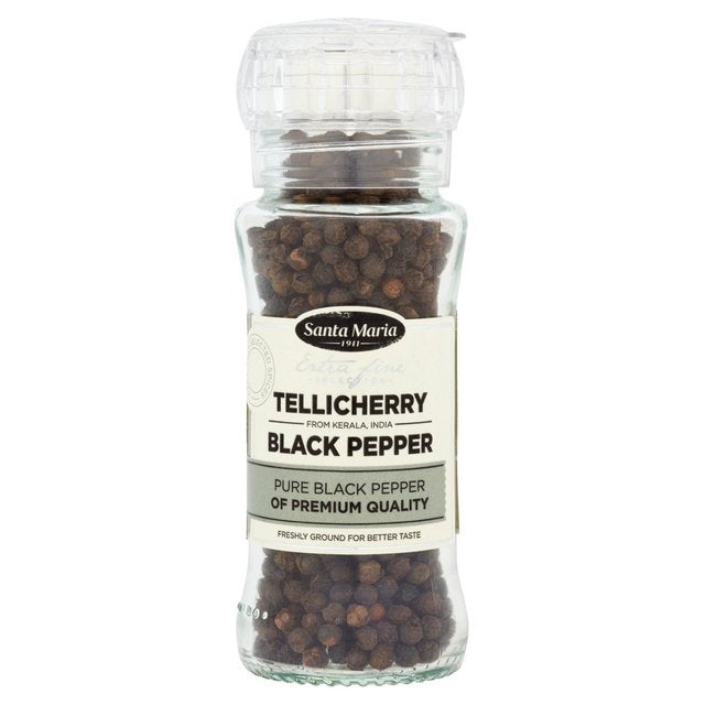 Santa Maria Tellicherry Black Pepper Grinder   70g