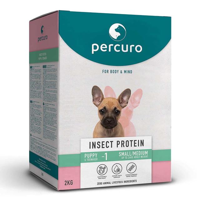 Percuro Insect Protein Puppy Small & Medium Breeds Dry Dog Food   2kg GOODS M&S   