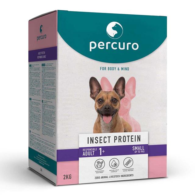 Percuro Insect Protein Adult Small Breeds Dry Dog Food   2kg