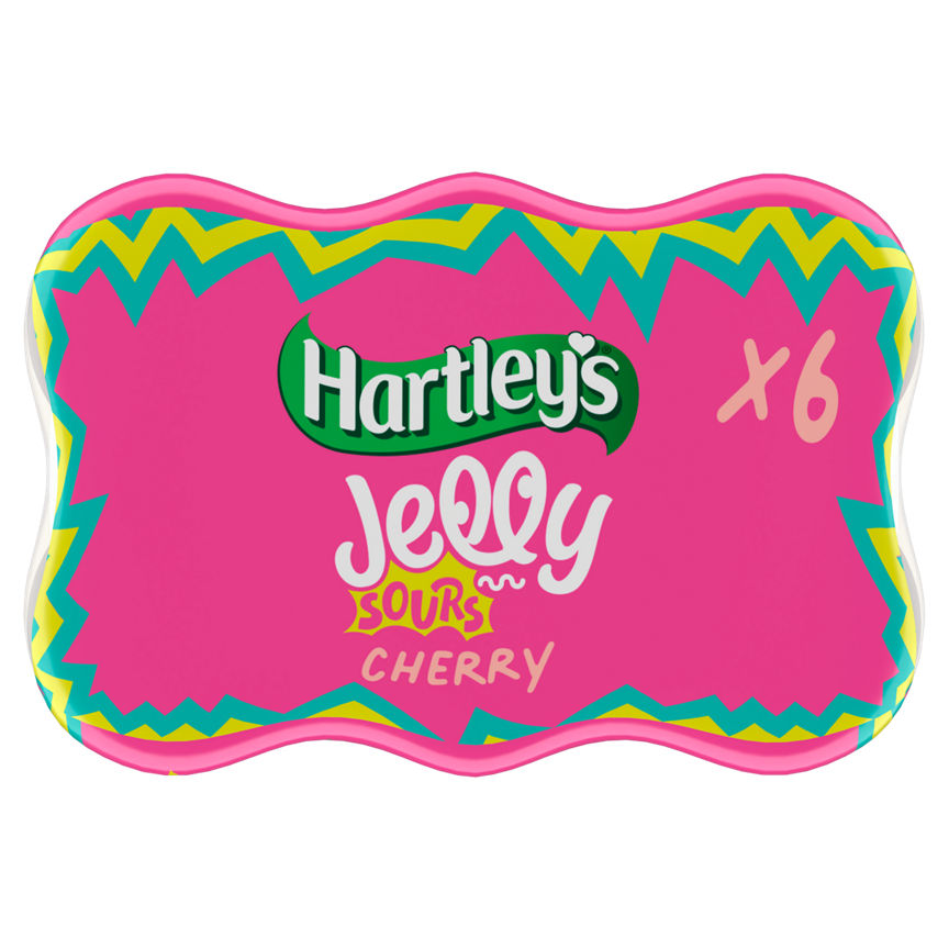 Hartley's Jelly Sours Cherry Flavour 6 x 125g (750g)