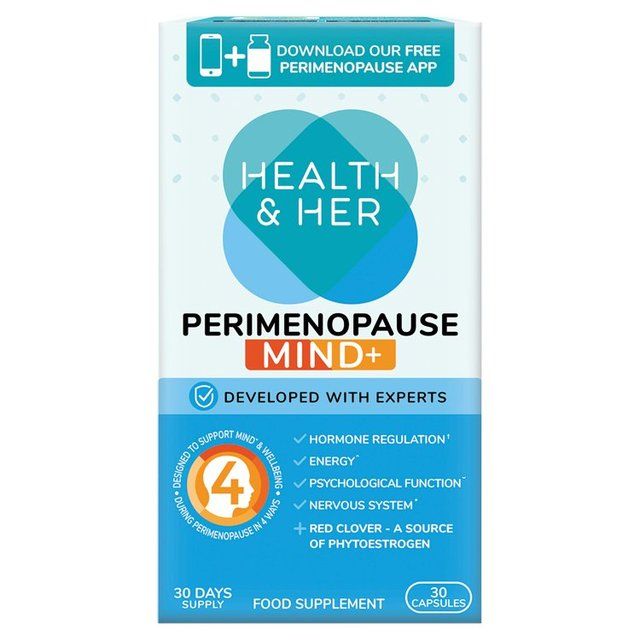 Health & Her Perimenopause Mind+ Multi-nutrient Supplement Capsules   30 per pack GOODS M&S   