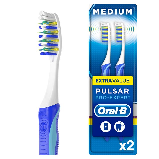 Oral-B Toothbrush Pro Expert Pulsar 35 Medium   2 per pack GOODS M&S   