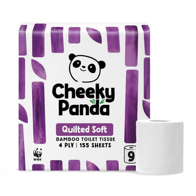 Superdrug The Cheeky Panda Bamboo Quilted Soft Toilet Paper 4-Ply 45 Rolls- Buy online at McGrocer