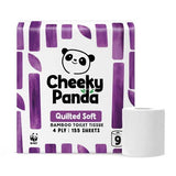 Cheeky Panda bamboo toilet paper quilted 4-ply 45 rolls - British product