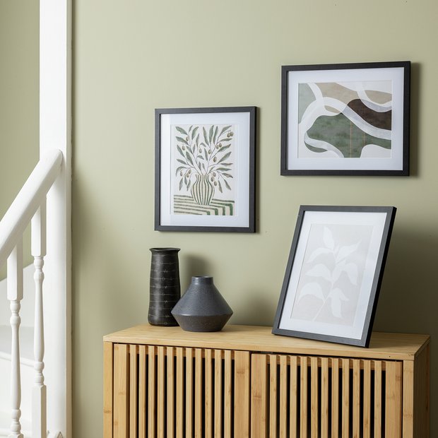 Habitat picture frames set of 3 black mixed sizes (British brand)