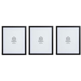 Habitat picture frames set of 3 black mixed sizes (British brand)