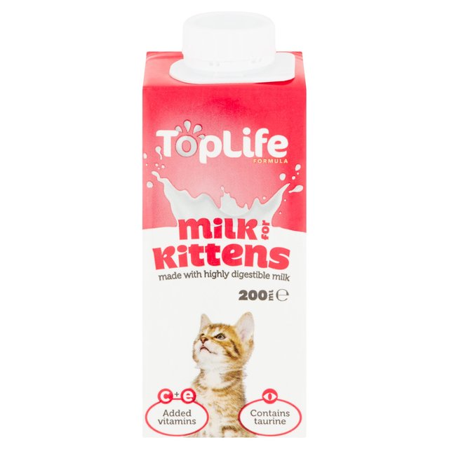 TopLife Lactose Reduced Cows Milk for Kittens   200ml GOODS M&S   