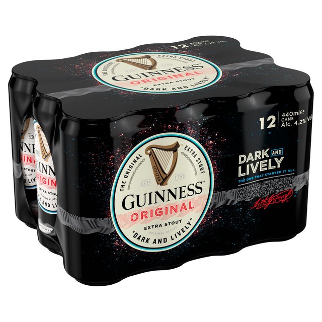 Guinness Original Stout Beer   12 x 440ml GOODS M&S   