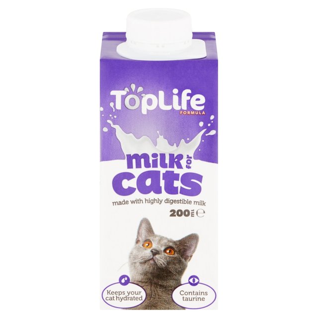 TopLife Lactose Reduced Cows Milk for Cats   200ml GOODS M&S   