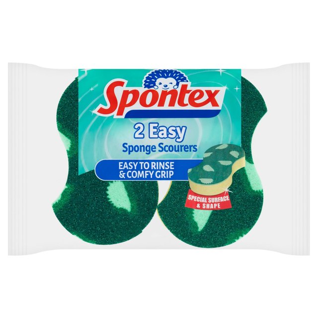 Spontex Easy Sponge Scourer   2 per pack GOODS M&S   