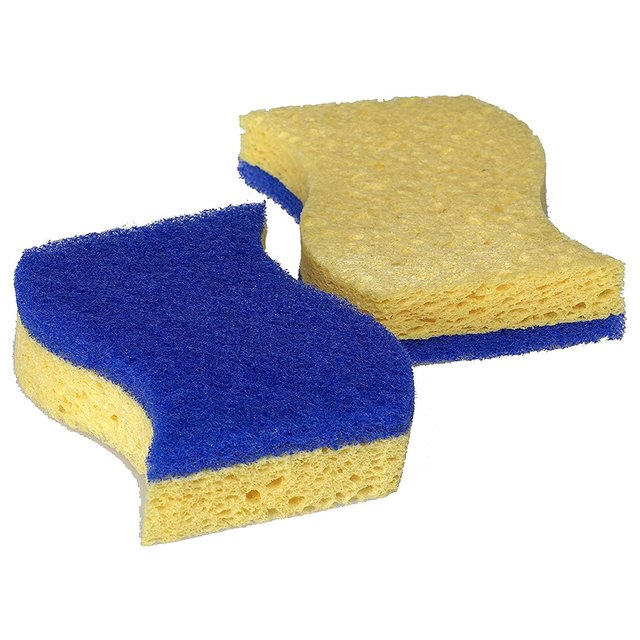 Spontex Non Scratch Super Absorbent Sponge Scourer   2 per pack GOODS M&S   