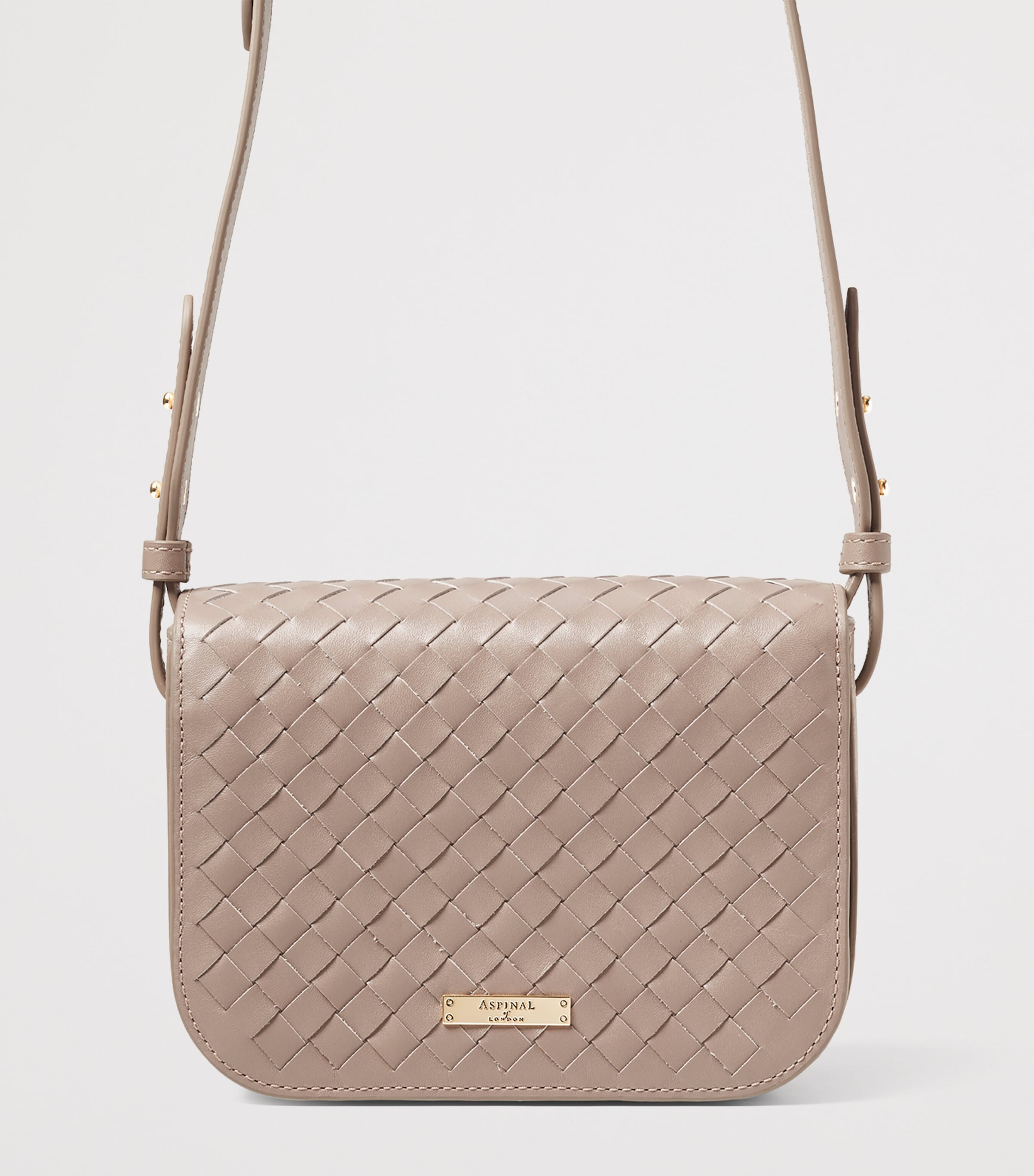 Aspinal Of London woven leather Ella cross-body bag, UK version