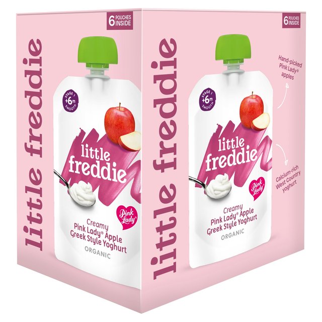 Little Freddie Pink Lady Greek Style Yoghurt Multipack   6 x 100g GOODS M&S   