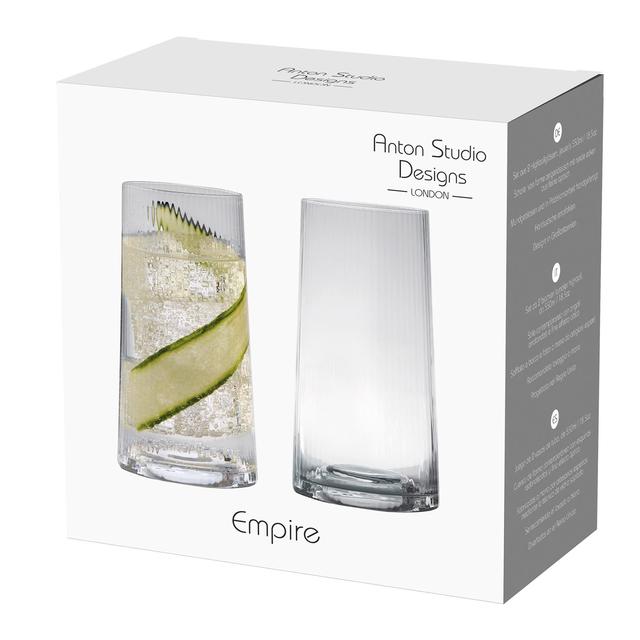 Empire Hiball Glasses   2 per pack GOODS M&S   