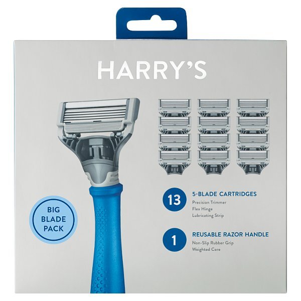 Harry's Truman Razor + 13 Blade Cartridges - Indigo Blue GOODS Superdrug   