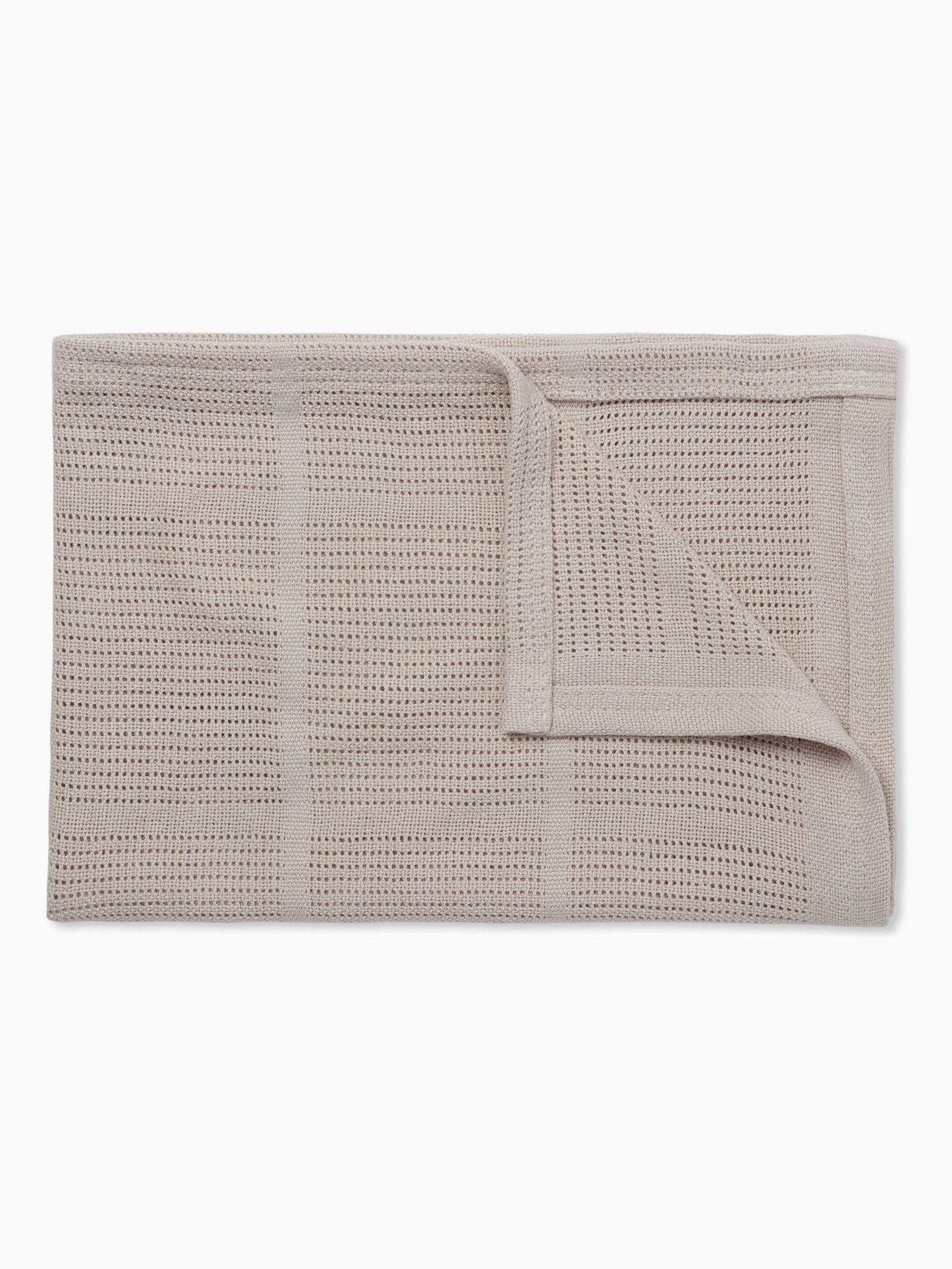 MORI cellular baby blanket biscuit brown 70x100cm, UK version