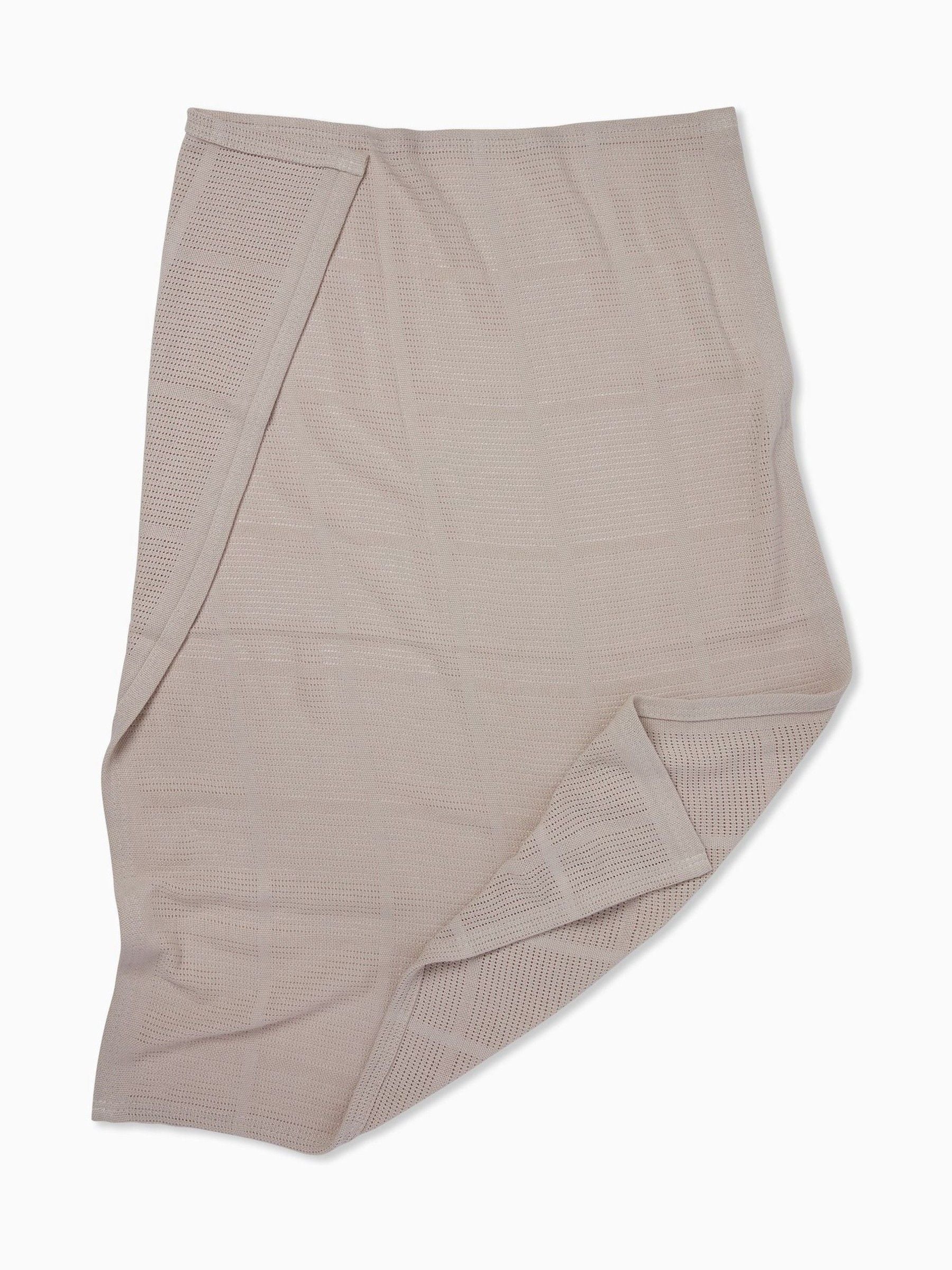 MORI cellular baby blanket biscuit brown 70x100cm, UK version