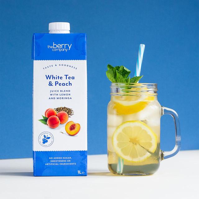 The Berry Co. White Tea Peach & Moringa Juice   1L GOODS M&S   