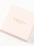 Radley ladies silver tone jumping dog charm bracelet, imported from the UK